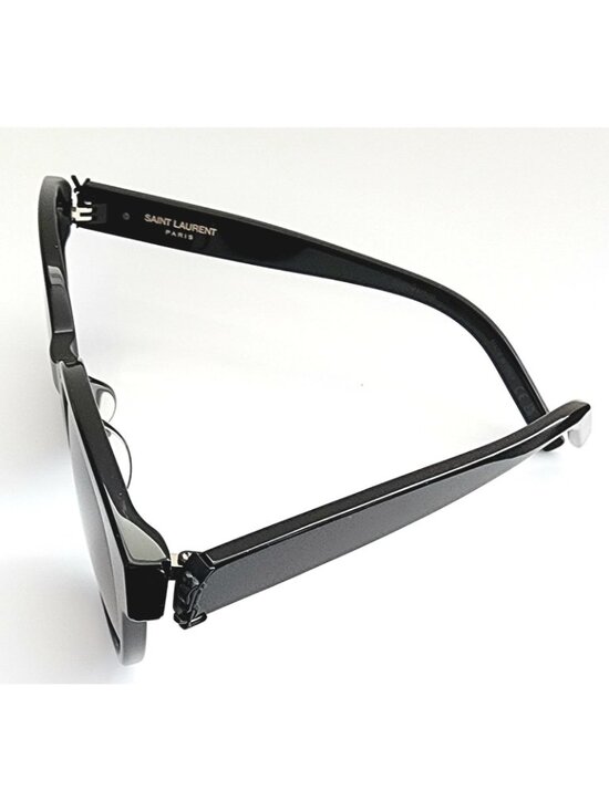 Saint Laurent SL M29/F 001 Womens 55mm Сat Eye Round Sunglasses Black - Italy main image 5